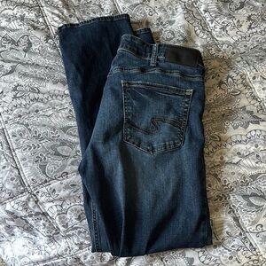 Silver Jeans Men's Slim Straight Jeans - Dark Blue